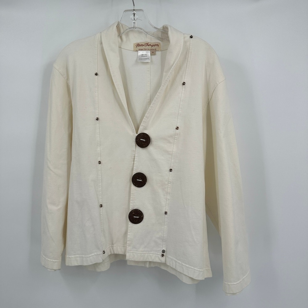 Womens Minimalist Jacket Size M Coastal Resort Luxe Granola Artsy Eclectic Indie
